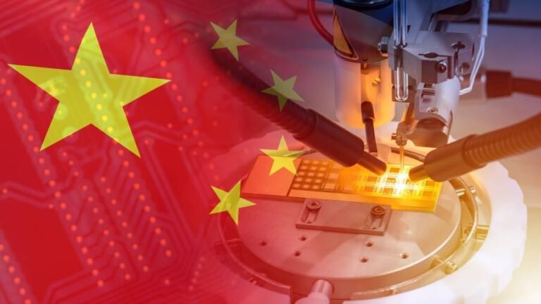 Chinese,Microprocessor,Manufacturing.,Microelectronics,Factory,In,China.,Microelectronics,Market,Of