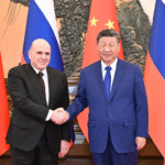 الرئيس الصيني يلتقي رئيس الوزراء الروسي