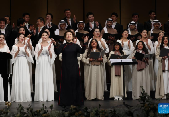 عروض في السعودية لكورال المركز الوطني للفنون المسرحية الصيني