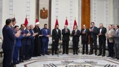 رئيس الجمهورية العراقي نزار آميدي يكلف الزيدي بتشكيل حكومة جديدة