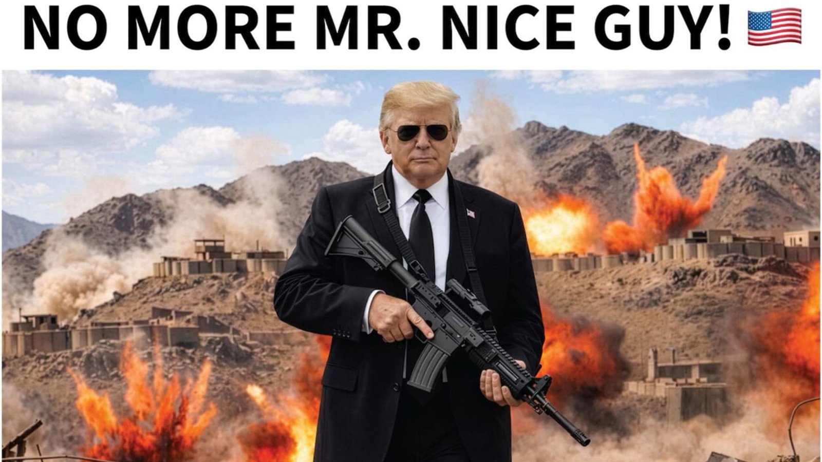 ترامب ينشر صورة وتعليق عن إيران فجرا بتوقيت واشنطن: لا مزيد من الشخص اللطيف