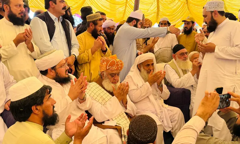 JUI-F holds second round of protests over killing of Maulana Idrees