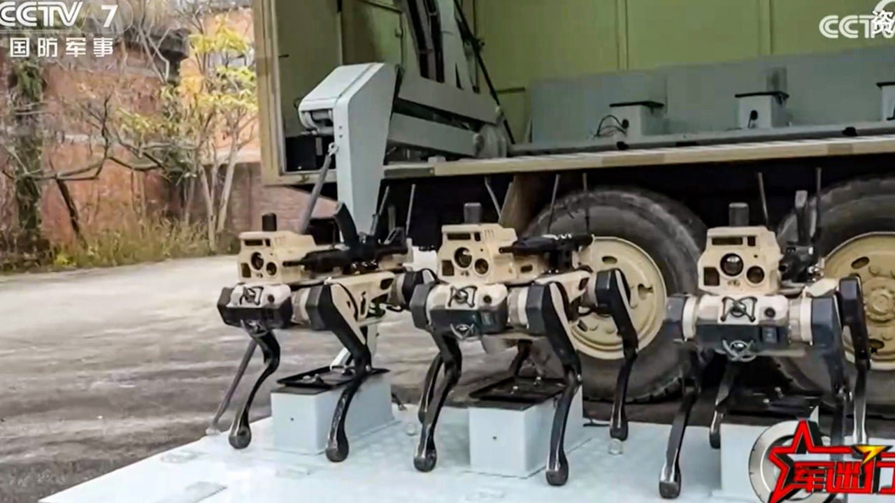 Underwater anti-mine technology and robot dogs take centre stage at Chinese defence show