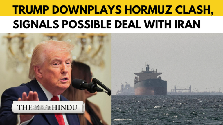 Trump says Iran talks advancing despite rising tensions at Hormuz
