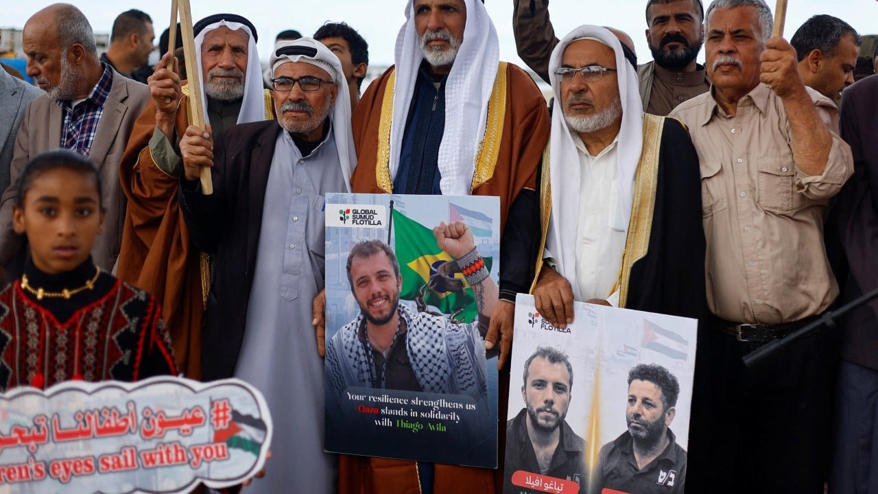 Spanish, Brazilian flotilla activists released after detention in Israel