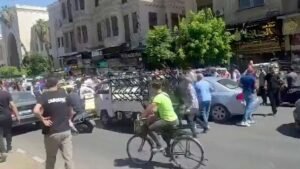 انفجار حافلة صغيرة في مدينة جرمانا بريف دمشق جراء عبوة ناسفة