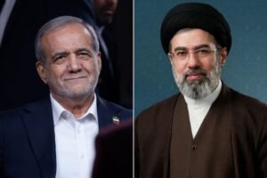 المرشد الإيراني يلتقي بزشكيان ورئيس البرلمان يهنئ رضائي بمنصبه الجديد