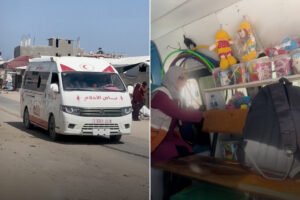 "باص الأحلام".. تحويل سيارة إسعاف مستهدفة إلى سينما متنقلة لأطفال غزة