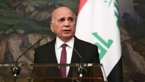 فؤاد حسين: مهتمون بالحوار لحفظ الاستقرار الإقليمي ونشدد على أمن وحرية الملاحة في مضيق هرمز