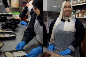 بينهن كفيفة.. مبادرة طهي مجتمعية تدمج النازحات من جنوب لبنان